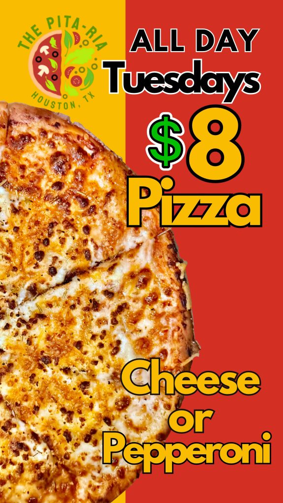 The Pita Ria Pizza Tuesday Special